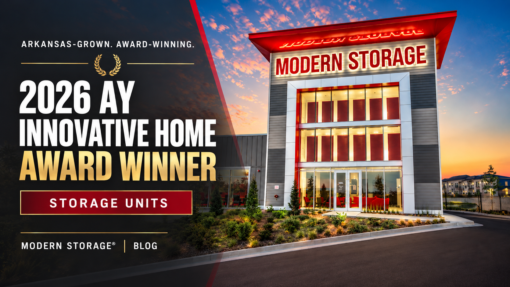 Modern Storage named winner of the Storage Units category in the 2026 AY Innovative Home Awards